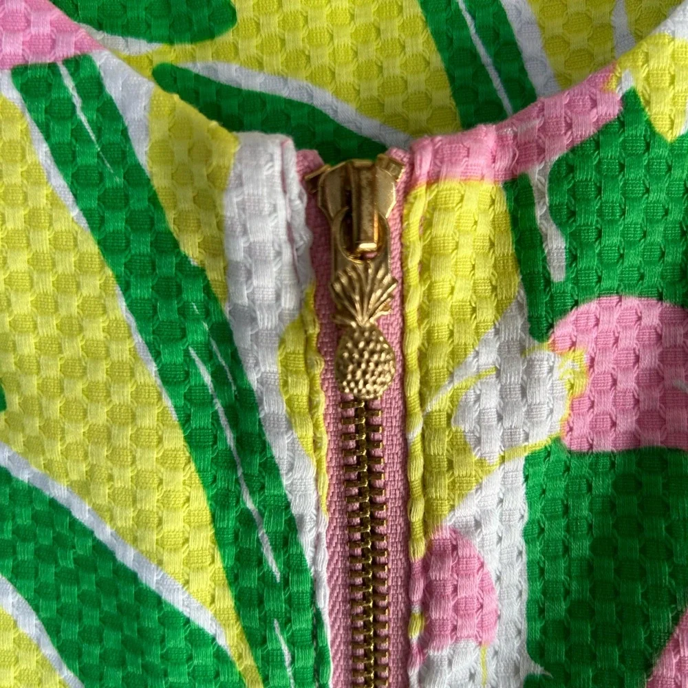 Lilly Pulitzer Pink Green Floral Shift Dress - Picture 5 of 6